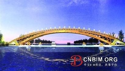 世界最大跨度木拱桥在胥口开建 世界最大跨度木拱桥在胥口开建