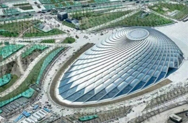 全球首创贝壳状于家堡高铁站基本竣工 BIM助力基坑支护工作-BIM建筑网