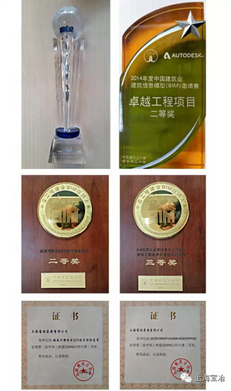 上海宝冶BIM中心荣获多项大奖