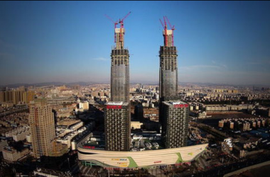 高达307米的昆明双子塔封顶 系云南第一高楼-BIM建筑网