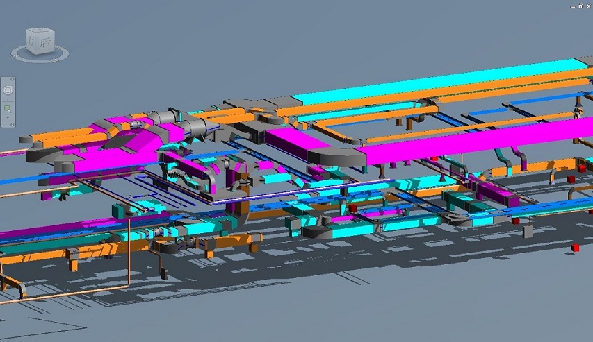 中铁隆BIM技术助力西安地铁五号线设计 中铁隆BIM技术助力西安地铁五号线设计