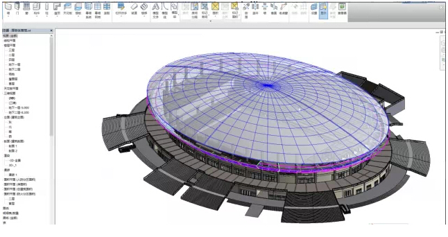 东莞厚街体育馆BIM应用 东莞厚街体育馆BIM应用