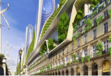 未来巴黎-大自然与城市无缝对接-BIM建筑网