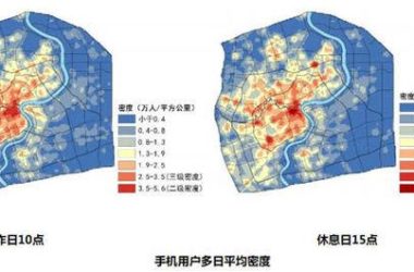 用手机大数据看上海城市空间结构-BIM建筑网
