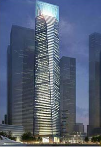 武汉中心大厦长高到385米 核心筒下月封顶 武汉中心大厦长高到385米 核心筒下月封顶