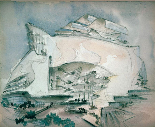 世界级建筑大师笔下的精美建筑图纸