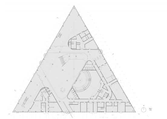 三角形的新地标 南丹麦大学科灵校区大楼