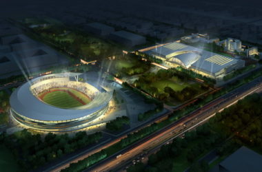 河北奥体中心体育馆综合体钢结构工程顺利封顶-BIM建筑网