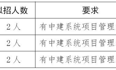 北京建谊集团项目管理负责人招聘公示-BIM建筑网