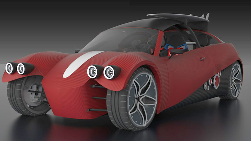 橡树岭国家实验室3D打印汽车和房子 橡树岭国家实验室3D打印汽车和房子