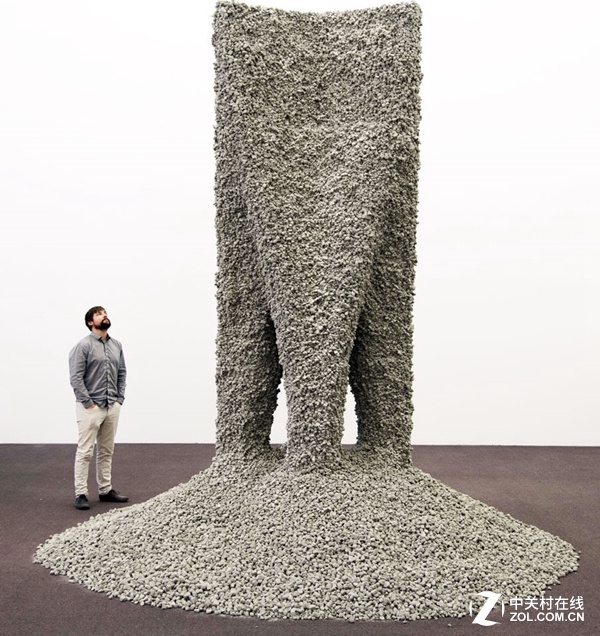 这座3D打印的巨型雕塑竟出自石子和绳子 这座3D打印的巨型雕塑竟出自石子和绳子