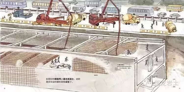 有人把建地铁的全过程画了下来,钢筋水泥也变得萌萌哒 有人把建地铁的全过程画了下来,钢筋水泥也变得萌萌哒