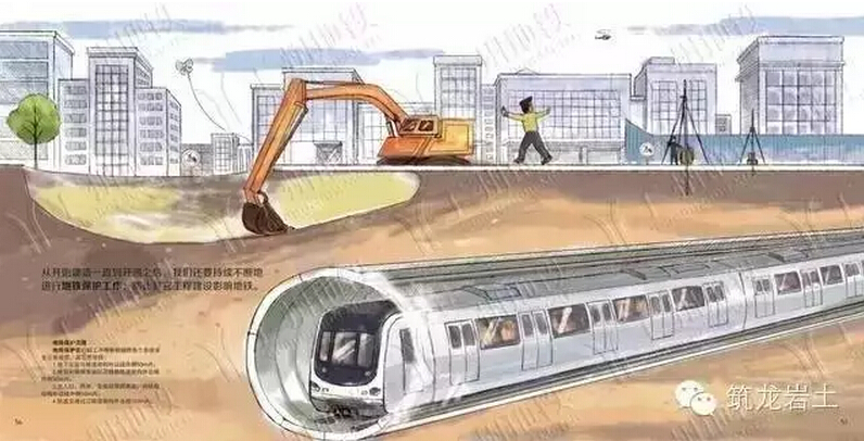有人把建地铁的全过程画了下来,钢筋水泥也变得萌萌哒 有人把建地铁的全过程画了下来,钢筋水泥也变得萌萌哒