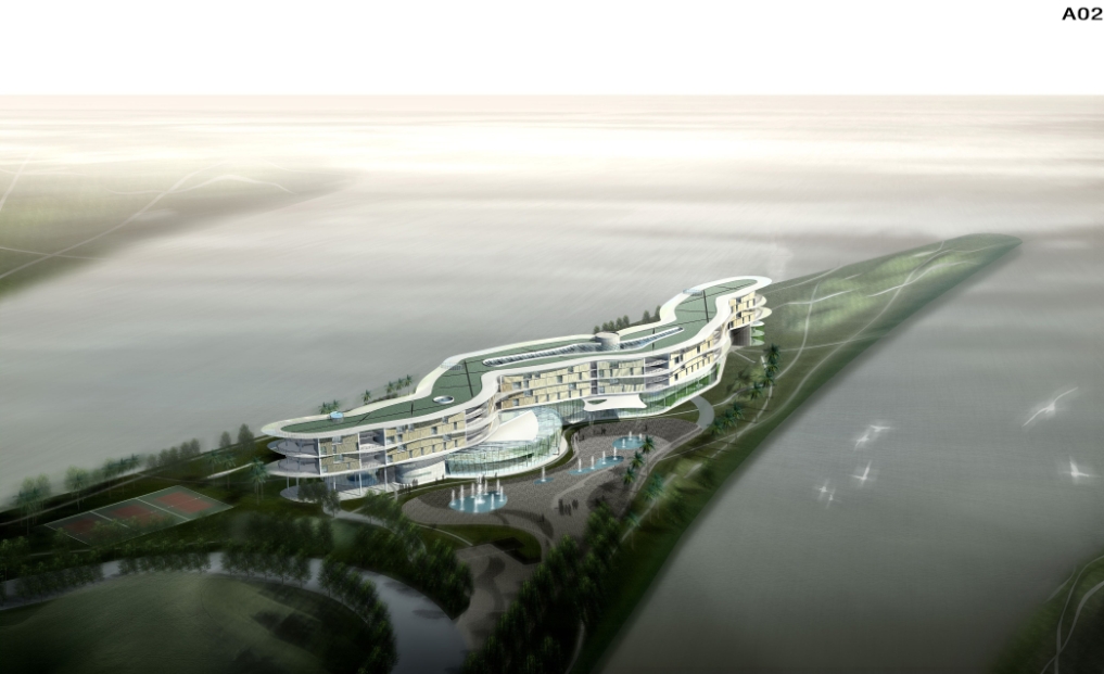 广州国际生物岛酒店建筑(含方案文本、CAD、设计说明) 广州国际生物岛酒店建筑(含方案文本、CAD、设计说明)