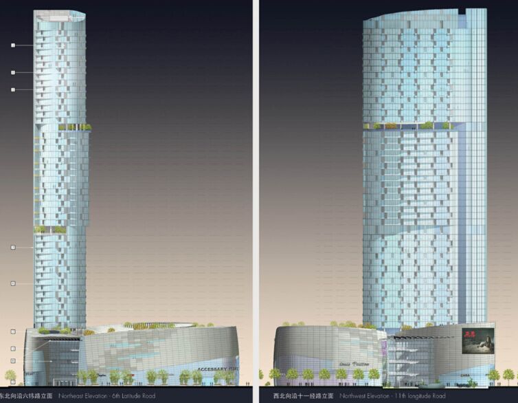 天津十一经路阳光新业中心建筑概念设计方案文本 天津十一经路阳光新业中心建筑概念设计方案文本