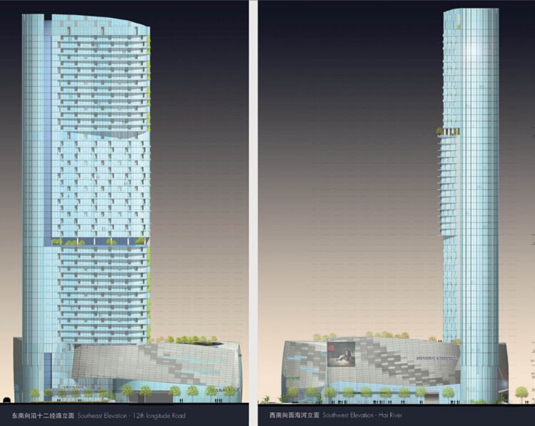 天津十一经路阳光新业中心建筑概念设计方案文本 天津十一经路阳光新业中心建筑概念设计方案文本