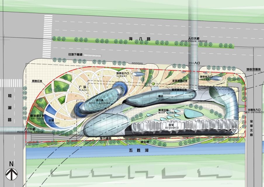 广佛地铁A30地块大型商住综合体方案文本 广佛地铁A30地块大型商住综合体方案文本