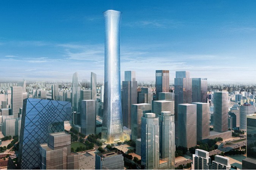 BIM助力中国尊6天一层快速施工 BIM助力中国尊6天一层快速施工