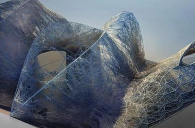 由机器人用塑料3D打印而成的未来建筑-BIM建筑网