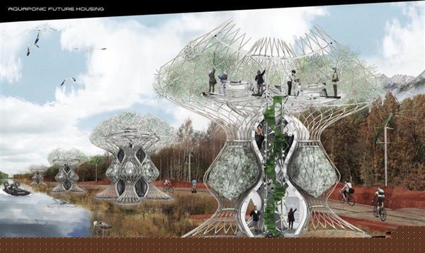 3D打印的未来住所：人、鱼、蔬菜共同生活的闭环生态系统 BIM视界 第1张