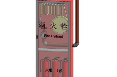 消火栓箱族、消防箱族、灭火器族,BIM参数化自适应Revit族-BIM建筑网