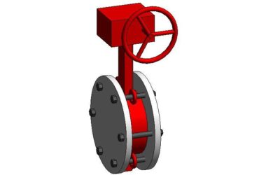 信号蝶阀族、对夹式蝶阀、法兰式蝶阀,BIM参数化自适应Revit族-BIM建筑网