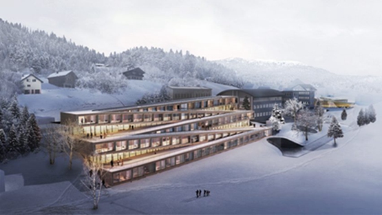 BIM|BIG为瑞士设计有滑雪道屋顶的酒店 BIM视界 第1张-BIM建筑网 BIM|BIG为瑞士设计有滑雪道屋顶的酒店 BIM视界 第1张