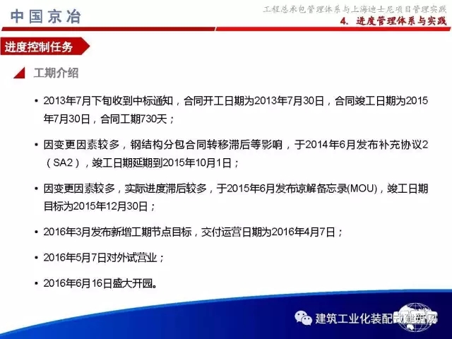 装配式|99张PPT,为您呈现工程总承包管理体系与上海迪士尼项目管理实践 装配式资讯 第77张-BIM建筑网 装配式|99张PPT,为您呈现工程总承包管理体系与上海迪士尼项目管理实践 装配式资讯 第77张