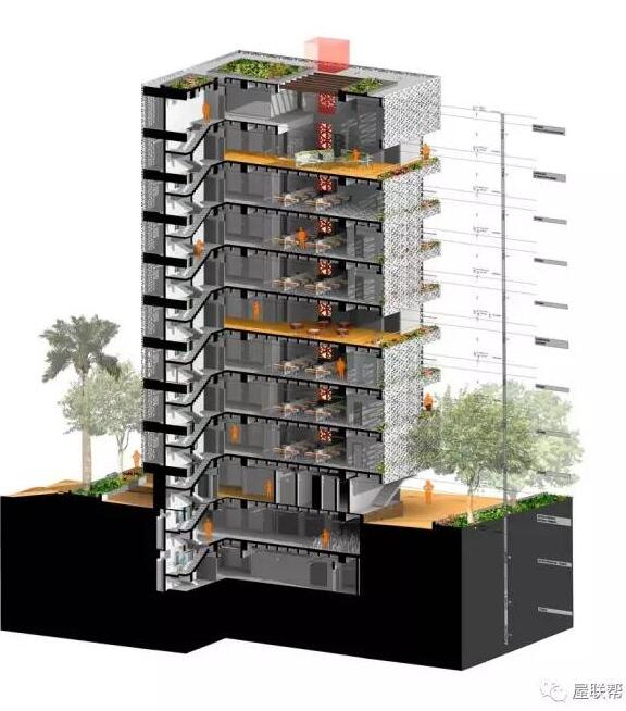 装配式|如何设计“可呼吸建筑”:可持续案例研究——哥伦比亚EDU总部 装配式|如何设计“可呼吸建筑”:可持续案例研究——哥伦比亚EDU总部