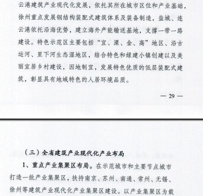 装配式|江苏省住建厅发布《江苏省“十三五”建筑产业现代化发展规划》 装配式|江苏省住建厅发布《江苏省“十三五”建筑产业现代化发展规划》