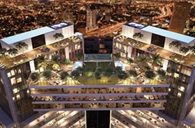 BIM|拉菲尔·维诺利在迈阿密设计楔形桥接住宅楼-BIM建筑网