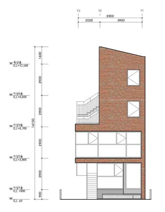 BIM建筑|韩国芒源洞“窄居” / Boundaries architects BIM建筑|韩国芒源洞“窄居” / Boundaries architects