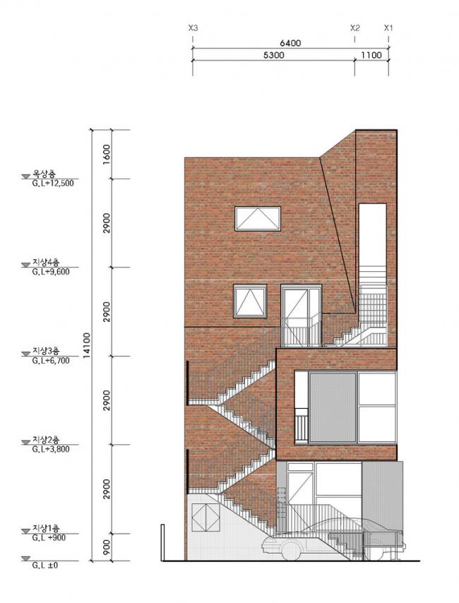 BIM建筑|韩国芒源洞“窄居” / Boundaries architects BIM建筑|韩国芒源洞“窄居” / Boundaries architects