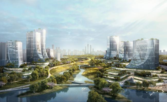 BIM建筑|广州CBD南区呈现新城市景不雅,由德国安博戴水道+庄子玉工作室结合打造年夜湾区新门户 BIM建筑|广州CBD南区呈现新城市景不雅,由德国安博戴水道+庄子玉工作室结合打造年夜湾区新门户