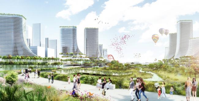 BIM建筑|广州CBD南区呈现新城市景不雅,由德国安博戴水道+庄子玉工作室结合打造年夜湾区新门户 BIM建筑|广州CBD南区呈现新城市景不雅,由德国安博戴水道+庄子玉工作室结合打造年夜湾区新门户