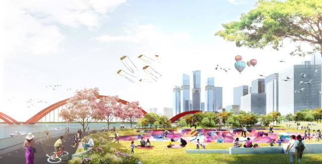 BIM建筑|广州CBD南区呈现新城市景不雅,由德国安博戴水道+庄子玉工作室结合打造年夜湾区新门户 BIM建筑|广州CBD南区呈现新城市景不雅,由德国安博戴水道+庄子玉工作室结合打造年夜湾区新门户