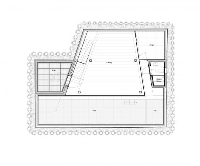 BIM建筑|弧曲屋顶瞻仰天空,栖身空间深埋年夜地——伦敦隐秘的花圃室第 BIM建筑|弧曲屋顶瞻仰天空,栖身空间深埋年夜地——伦敦隐秘的花圃室第