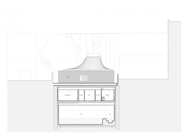 BIM建筑|弧曲屋顶瞻仰天空,栖身空间深埋年夜地——伦敦隐秘的花圃室第 BIM建筑|弧曲屋顶瞻仰天空,栖身空间深埋年夜地——伦敦隐秘的花圃室第