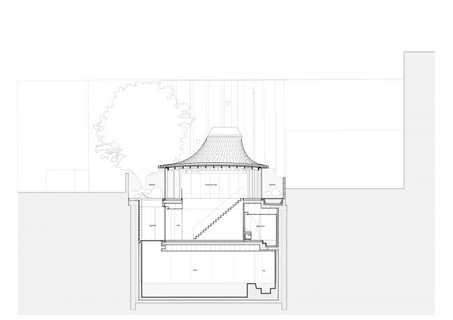BIM建筑|弧曲屋顶瞻仰天空,栖身空间深埋年夜地——伦敦隐秘的花圃室第 BIM建筑|弧曲屋顶瞻仰天空,栖身空间深埋年夜地——伦敦隐秘的花圃室第