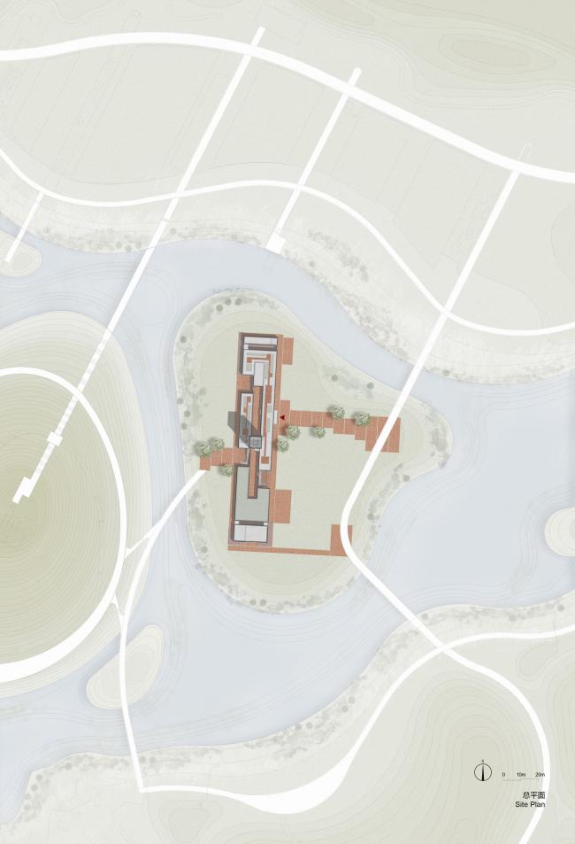 BIM建筑|湿地中的红砖塔 / 空格建筑 BIM建筑|湿地中的红砖塔 / 空格建筑