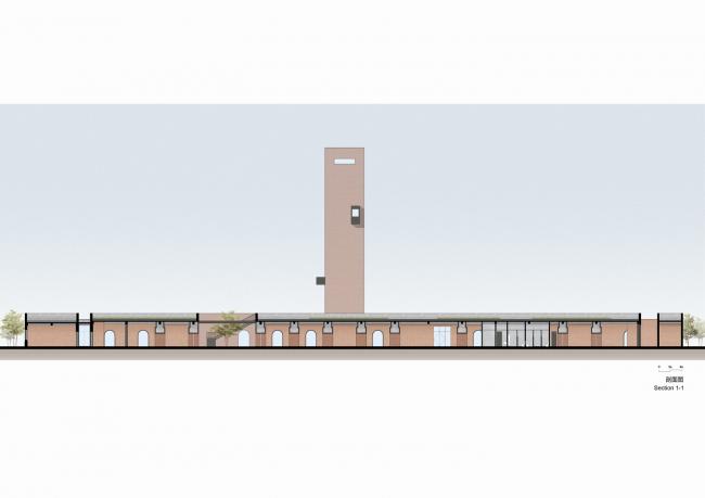 BIM建筑|湿地中的红砖塔 / 空格建筑 BIM建筑|湿地中的红砖塔 / 空格建筑