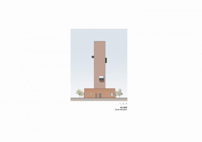 BIM建筑|湿地中的红砖塔 / 空格建筑 BIM建筑|湿地中的红砖塔 / 空格建筑