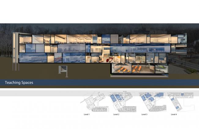 BIM建筑|跨界交换空间——西安粗略年夜学护理学院与信息媒体研讨院讲授楼 BIM建筑|跨界交换空间——西安粗略年夜学护理学院与信息媒体研讨院讲授楼