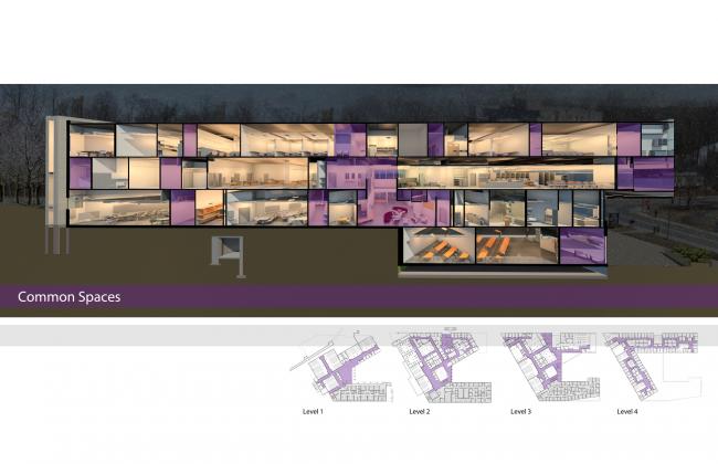 BIM建筑|跨界交换空间——西安粗略年夜学护理学院与信息媒体研讨院讲授楼 BIM建筑|跨界交换空间——西安粗略年夜学护理学院与信息媒体研讨院讲授楼