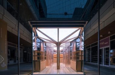 BIM建筑|张开胳臂,伞骨下营造澄明空间:承启造物非遗快闪店 / UUA建筑师事务所-BIM建筑网