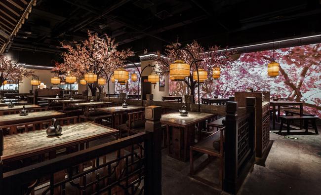 BIM建筑|桃花里·绿茶中餐厅北京店 | 卧野空间事务所 BIM建筑|桃花里·绿茶中餐厅北京店 | 卧野空间事务所