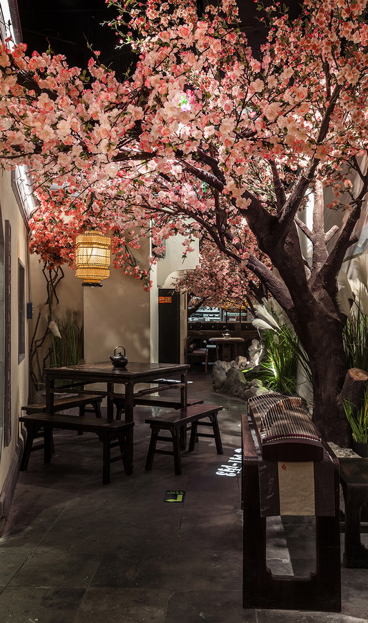 BIM建筑|桃花里·绿茶中餐厅北京店 | 卧野空间事务所 BIM建筑|桃花里·绿茶中餐厅北京店 | 卧野空间事务所