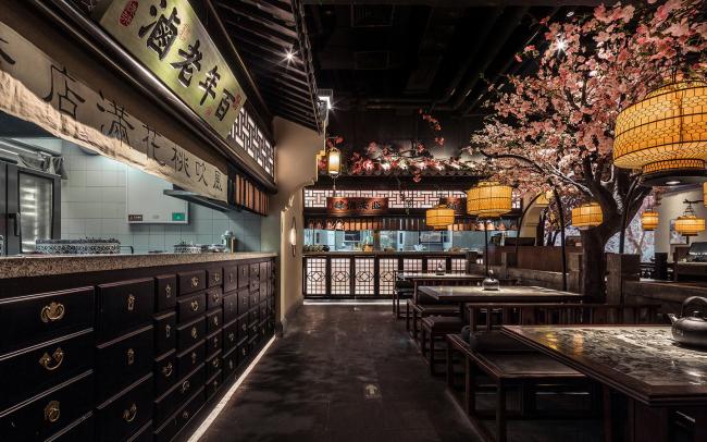 BIM建筑|桃花里·绿茶中餐厅北京店 | 卧野空间事务所 BIM建筑|桃花里·绿茶中餐厅北京店 | 卧野空间事务所