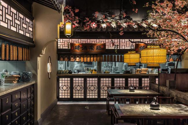 BIM建筑|桃花里·绿茶中餐厅北京店 | 卧野空间事务所 BIM建筑|桃花里·绿茶中餐厅北京店 | 卧野空间事务所
