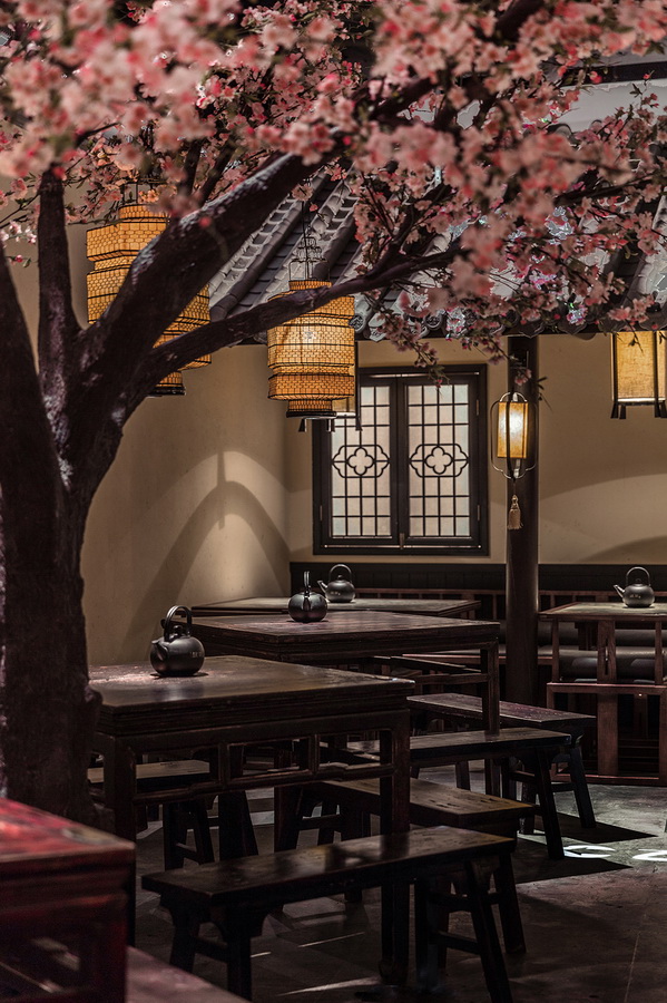 BIM建筑|桃花里·绿茶中餐厅北京店 | 卧野空间事务所 BIM建筑|桃花里·绿茶中餐厅北京店 | 卧野空间事务所